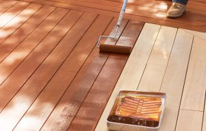 Deck Resurfacing | Image of Deck Being Re-sealed