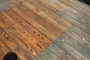 Deck Power Washing Sample